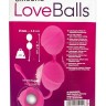 Розовые вагинальные шарики Silicone Love Balls