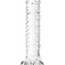 Стеклянный прозрачный фаллоимитатор Sexus Glass - 21 см.