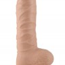 Телесный реалистичный фаллоимитатор 8.5" Real Extreme Dildo - 22 см.