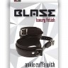 Черные оковы ANKLE CUFFS WITH CONNECTION STRAP