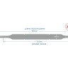 Ремень из натуральной кожи черного цвета - размер XS