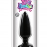 Средняя черная анальная пробка Jelly Rancher Pleasure Plug Medium - 12,7 см.