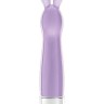 Фиолетовый вибратор с ушками Lena - 17,2 см.