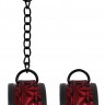 Красно-черные наручники Luxury Hand Cuffs