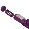 Фиолетовый вибратор-кролик Rotating Bubbles - 23,2 см.