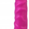 Фиолетовый анальный стимулятор с мошонкой - 14 см.