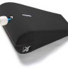 Чёрная малая вельветовая подушка для любви Liberator R-Axis Magic Wand с отверстием под массажёр