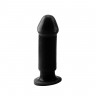 Черный анальный фаллоимитатор Evil Dildo Plug M - 12,5 см.