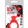 Красное эрекционное кольцо LIT-UP SILICONE STIMU RING 2