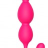 Розовый анальный стимулятор SILKY SMOOTH T-TEARDROP - 11 см.