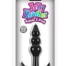 Чёрная анальная пробка Jelly Rancher T-Plug Ripple - 10,9 см.