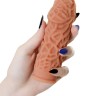 Насадка на фаллос с рельефными складочками Extreme Sleeve 012 S-size - 12,7 см.