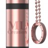 Золотистый мини-вибратор на цепочке Glittering Bullet - 9 см.