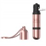 Золотистый мини-вибратор на цепочке Glittering Bullet - 9 см.