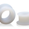 Набор из 2 белых анальных расширителей Stretch Master 2 Piece Training Silicone Ass Grommet set