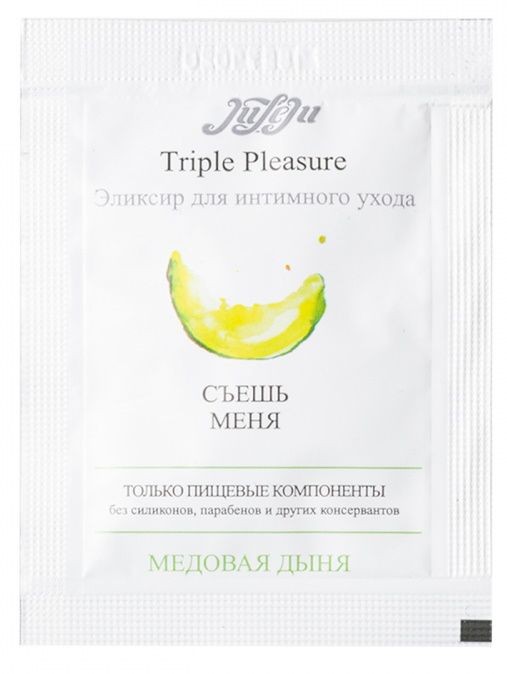 Эликсир для интимного ухода Triple Pleasure "Медовая дыня" - 3 мл.