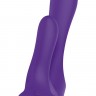 Фиолетовый вибромассажер-насадка N 34 RECHARGEABLE COUPLES VIBE