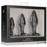 Набор из 3 черных анальных пробок Apex Butt Plug Set