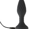 Черная анальная вибровтулка Remote Controlled Butt Plug - 15,1 см.