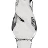 Прозрачная стеклянная витая анальная пробка Rounded 5 Inch - 12,7 см.
