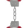 Пушистые красные наручники OUCH! Red