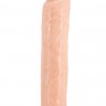 Телесный фаллоимитатор на присоске SO REAL 9INCH VEINY DONG - 22 см.