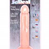 Телесный фаллоимитатор на присоске SO REAL 9INCH VEINY DONG - 22 см.