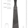 Черная шлепалка Folded Slapper - 60 см.