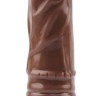 Коричневый вибратор-реалистик 8.8” Vibe Cock - 21,5 см.