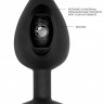 Черная анальная пробка N 91 Self Penetrating Butt Plug - 9,5 см.