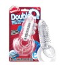 Прозрачное эрекционное кольцо с вибрацией DOUBLE O 8 CLEAR
