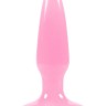Розовая, светящаяся в темноте анальная пробка Firefly Pleasure Plug Mini Pink - 8,1 см.