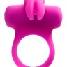 Лиловое эрекционное перезаряжаемое виброкольцо VeDO Frisky Bunny