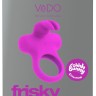 Лиловое эрекционное перезаряжаемое виброкольцо VeDO Frisky Bunny