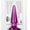 Фиолетовая анальная пробка BUTT PLUG - 9,5 см.