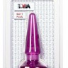 Фиолетовая анальная пробка BUTT PLUG - 9,5 см.
