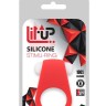 Красное эрекционное кольцо LIT-UP SILICONE STIMU RING 4