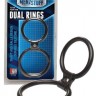 Чёрное двойное эрекционное кольцо Dual Rings Black