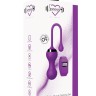 Фиолетовые вагинальные шарики Kegel Egg с браслетом
