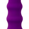 Фиолетовый вибромассажер BULBED VIBE - 16 см.