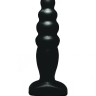 Чёрный анальный стимулятор Small Bubble Plug - 11 см.