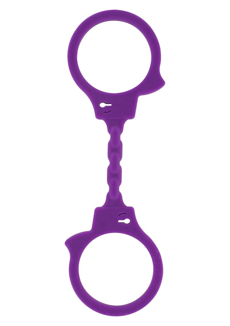 Фиолетовые эластичные наручники STRETCHY FUN CUFFS