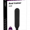 Черная утяжеленная анальная пробка Anal Trainer Small - 16 см.
