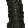 Черный вибратор-реалистик Natur-Vibrator - 17 см.