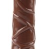 Коричневый вибратор-реалистик 9” Vibe Cock - 21,5 см.