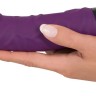 Фиолетовый вибратор Vibra Lotus Penis - 20 см.