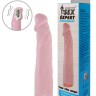 Телесная насадка с вибрацией Sex Expert - 18 см.