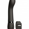 Черный вибромассажер Kegel G - 20 см.