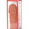 Насадка на фаллос с рельефными складочками Extreme Sleeve 012 M-size - 14,7 см.