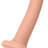 Телесный фаллос с имитацией эякуляции Silicon Cum Dildo L - 19,6 см.